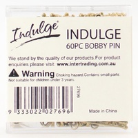 60x Indulge Hair Bobby Pin Assorted Colours In Display Box thumbnail