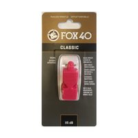 Fox 40 Classic Whistle Safety Outdoor Camping Sports Referee Football - Red thumbnail