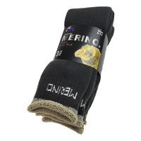 9 Pairs MERINO WOOL SOCKS Mens Heavy Duty Premium Thick Work Socks Cushion BULK - Charcoal - 11-14 thumbnail