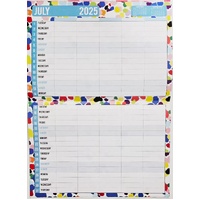 2025 Family Organiser Rectangle Wall Calendar 14 Months Hanging Planner Souvenir thumbnail