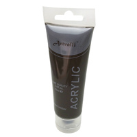 ARTISTS ACRYLIC PAINT Craft 75ml Tube Non Toxic Paints Water Based - Burnt Umber thumbnail