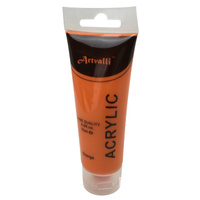 ARTISTS ACRYLIC PAINT Craft 75ml Tube Non Toxic Paints Water Based - Orange thumbnail
