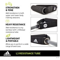 Adidas Resistance Tube Level 3 Elastic Bands Gym Fitness Yoga Workout Strap thumbnail