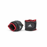 Adidas Adidas Adjustable Ankle Weights (2 x 1kg) Gym Training Workout - Black/Red thumbnail