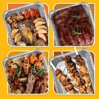 240x Aluminium Disposable Foil Food Container Trays Pans Baking Roast Bulk 32.5x26x5.5cm thumbnail