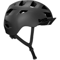 Bern Mens Allston Cycling Bike Helmet w/ Flip Visor - Matte Black thumbnail