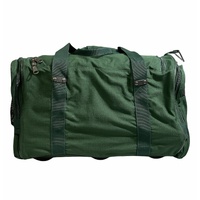 44L Travel Foldable Duffel Bag Gym Sports Luggage Travel Foldaway D-Zip Top School Bags - Bottle Green thumbnail