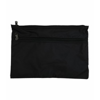 Leuts Twin Zip Jumbo Pencil Case Travel Bag Pouch Storage School Office Pen - Black thumbnail