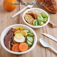 600pcs Disposable Sugarcane Bagasse Round Bowls - 18cm (450ml) - Bulk thumbnail
