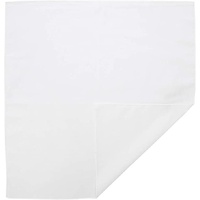 BANDANA Paisley 100% COTTON Head Wrap Durag Bandanna Summer Biker Scarf Mask - White (Plain) thumbnail