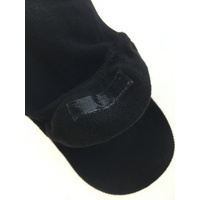 1x NO SHOW COTTON SOCKS Non Slip Heel Grip Low Cut Invisible Footlet Seamless - Black - 2-8 thumbnail