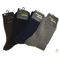 2 Pairs WOOL BLEND SOCKS Mens Soft Dress Thick Work Thermal Warm Cushion Foot - 6-11 thumbnail