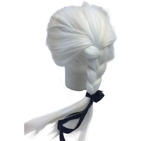 Colonial Wig Judge White Costume Halloween Party Fancy Royal Lawyer Dress thumbnail
