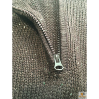 Mens Knit Jumper Pullover Sweater Knitted Casual Stretch Warm Winter  - Half Zip Burgundy 97 (KW14) - M thumbnail