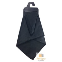 Mens POCKET SQUARE Party Silk Suit Handkerchief Kerchief Hanky Wedding  - Black thumbnail