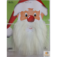 SANTA CLAUS BEARD Christmas Costume Fancy Dress Xmas Holiday One Size thumbnail