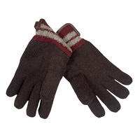 DENTS Wool Gloves Winter w/ Warm Fleece Insulated Thermal Knitted - Brown thumbnail