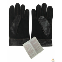DENTS Sheepskin Leather Gloves with Detail Mens Warm Winter ML8043 - Brown - Small thumbnail