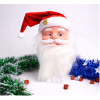 Singing Moving Eyes And Beard Shaking Hat Music Santa Claus Xmas Christmas Decor thumbnail