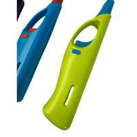 4x Long Gas Lighter for BBQ Kitchen Cigarette w/ Safety Lock - Assorted Colours thumbnail