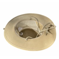 Dents Cooler Western Wide Brim Hat Sun Summer Outback Breathable - Stone - Small thumbnail