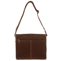 Jack's Inn Lady Killer Brown Crazy Horse Leather Shoulder Bag Western Vintage in Cognac thumbnail