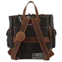 Jack's Inn Panama Canvas and Leather Backpack Bag Vintage Western in Cognac thumbnail