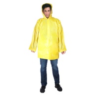 Adult Hooded Poncho Raincoat Waterproof Jacket Emergency Rain Coat REUSABLE thumbnail