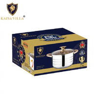 Kaisa Villa 5.8 Litre Casserole Pot Stainless Steel Induction Cooking Stock Stew thumbnail