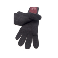 100% PURE WOOL GLOVES Winter Snow Ski Plain Knit Knitted Warm MK341 Plain - Charcoal thumbnail