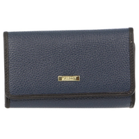 Morrissey Womens Card Holder Leather Wallet Coin Clutch Purse Organizer Cute Girl Ladies - Navy thumbnail