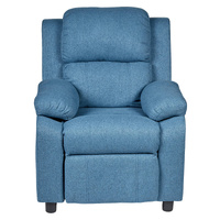 Erika Blue Kids Recliner Sofa Chair Blue Lounge Couch Armchair Childrens thumbnail