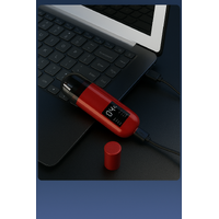 Handheld Portable Nose Hair Trimmer Rechargeable USB-C Clipper Shaver in Red thumbnail