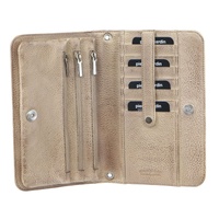 Pierre Cardin Ladies Womens Clutch Leather Wallet Purse RFID Protected - Latte thumbnail