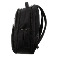 Pierre Cardin 30L Large Backpack Bag w 15" Laptop Sleeve Travel Luggage RFID - Black thumbnail