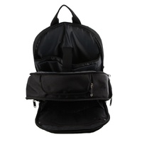 Pierre Cardin 30L Large Padded Backpack Bag w 13" Laptop Sleeve Travel Luggage - Black thumbnail