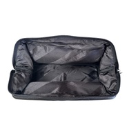 Pierre Cardin Mens Rustic Leather Toiletry Case Bag Travel - Black thumbnail