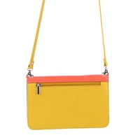 Pierre Cardin Genuine Leather Ladies Wallet Clutch Bag - Orange/Yellow thumbnail