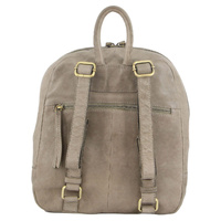 Pierre Cardin Womens Woven Soft Leather Backpack Bag Travel Designer - Sky Blue thumbnail