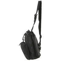 Pierre Cardin Cross Body Tactical Sling Bag Rucksack Army Style in Black thumbnail