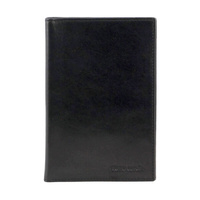 Pierre Cardin Leather Passport Holder Cover Wallet w/ RFID Protection - Black thumbnail