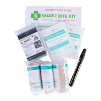 3x 9 Piece Australian Snake Bite First Aid Kit Camping Hiking Travel thumbnail