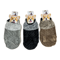 50cm Quilted Dog Jacket Coat Warm Winter Pet Clothes Vest Padded Windbreaker thumbnail