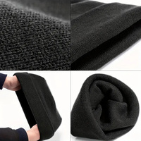 PLAIN BEANIE Unisex Mens Womens Winter Warm Hat Ski Cap Knit One Size - Black thumbnail