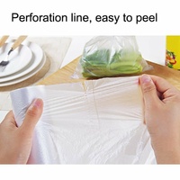 6 Produce Rolls Bags Heavy Duty Food Grade Freezer Supermarket Bag Gusset thumbnail