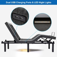 S*MAX Queen Adjustable Zero Gravity Bed Frame with Dual Motors Wireless Remote & USB Ports thumbnail