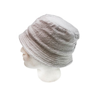 Stingy Brim Terry Towelling Bucket Hat Daggy Fishing Camping Lad Cap 100% COTTON - White - L/XL thumbnail