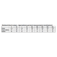 100% SHETLAND WOOL CREW Round Neck Knit JUMPER Pullover Mens Sweater Knitted - Plain Black - L thumbnail