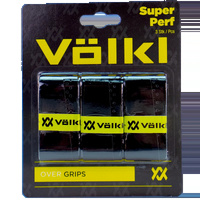 Volkl Super Perf Over Grip Overgrip Tennis Squash Badminton - 3 Pack - Black thumbnail