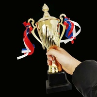 TROPHY CUP Sport Award Football School Table Tennis Gold Trophie - 30cm thumbnail